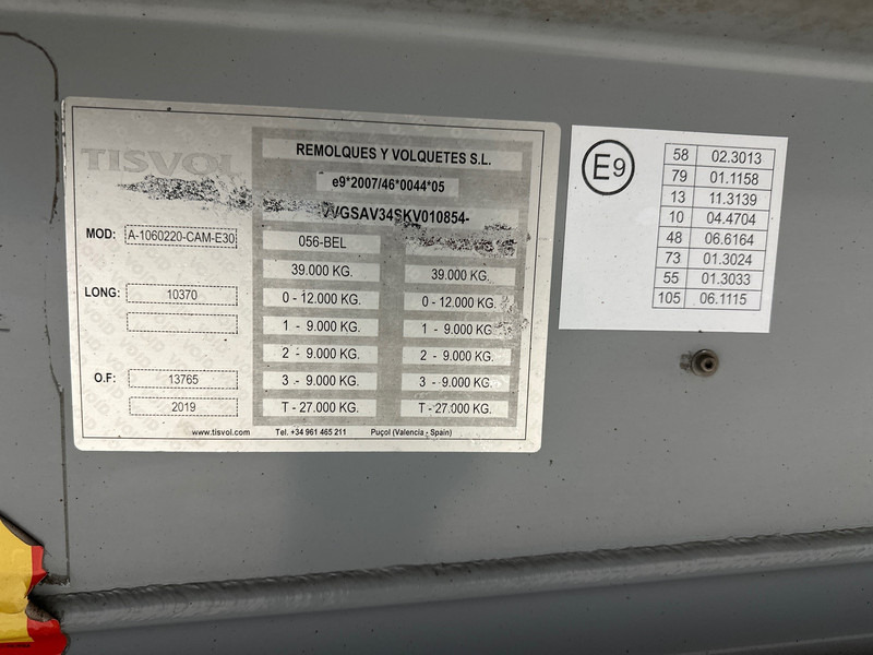 Poluprikolica istovarivača TISVOL 55 cub in alu: slika 12