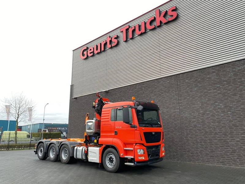 Kamion sa hidrauličnom kukom, Kamion sa dizalicom MAN TGS 35.480 8X4 TRIDEM + 20 TON HAAKARM + HMF 3220-K6 KRAAN/KRAN/CRANE/GRUA: slika 13