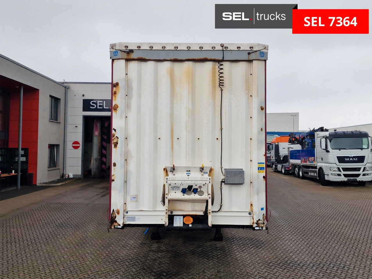 Krone SD / Hubdach / EDSCHA / Staplerhalterung - Poluprikolica sa ceradom: slika 3 Krone SD / Hubdach / EDSCHA / Staplerhalterung - Poluprikolica sa ceradom: slika 3
