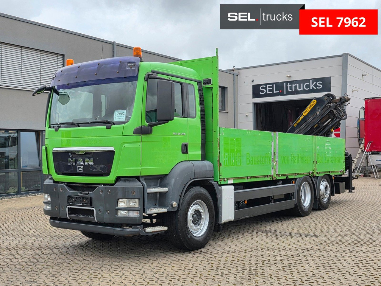 MAN TGS 26.360 6x2-2 BL/ Palfinger 16002 / Lenkachse - Kamion sa dizalicom: slika 1 MAN TGS 26.360 6x2-2 BL/ Palfinger 16002 / Lenkachse - Kamion sa dizalicom: slika 1