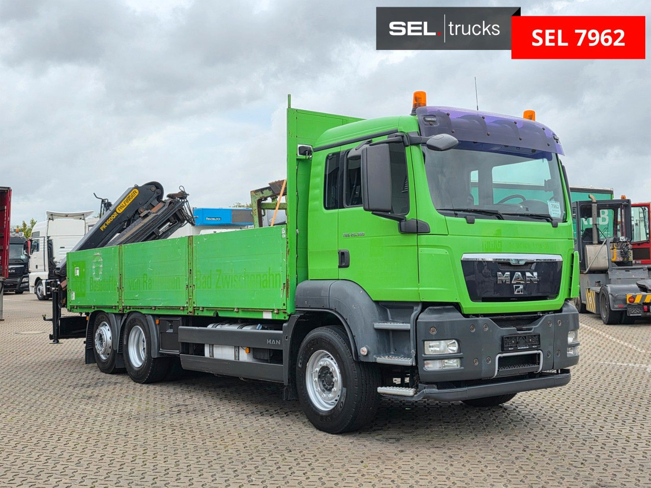MAN TGS 26.360 6x2-2 BL/ Palfinger 16002 / Lenkachse - Kamion sa dizalicom: slika 3 MAN TGS 26.360 6x2-2 BL/ Palfinger 16002 / Lenkachse - Kamion sa dizalicom: slika 3