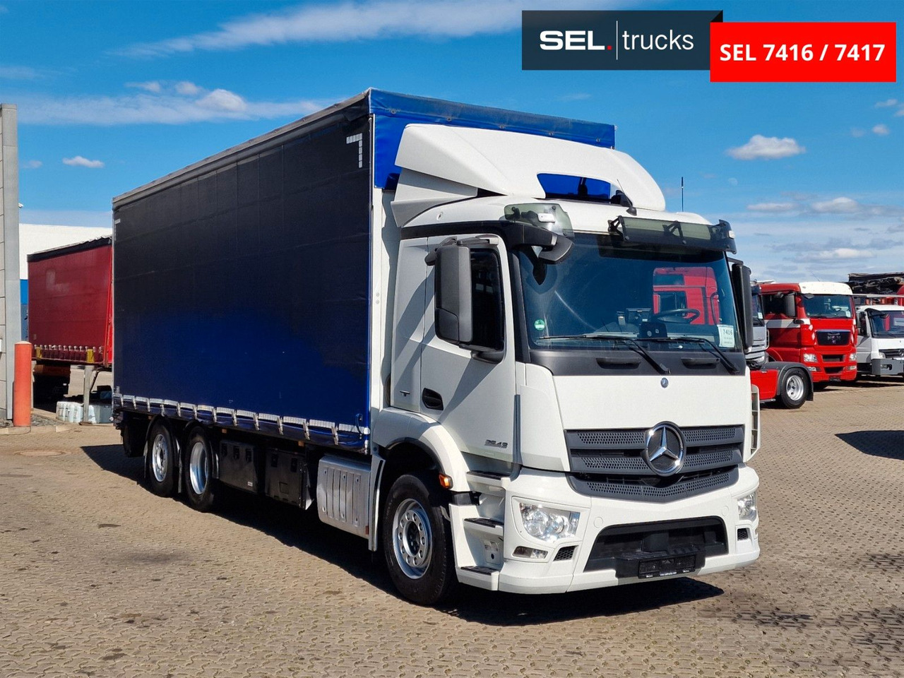 Mercedes-Benz Antos 2543 /Retarder / mit Stapler / Lenkachse - Kamion sa ceradom: slika 3 Mercedes-Benz Antos 2543 /Retarder / mit Stapler / Lenkachse - Kamion sa ceradom: slika 3
