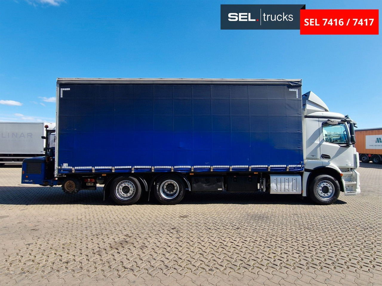 Mercedes-Benz Antos 2543 /Retarder / mit Stapler / Lenkachse - Kamion sa ceradom: slika 4 Mercedes-Benz Antos 2543 /Retarder / mit Stapler / Lenkachse - Kamion sa ceradom: slika 4