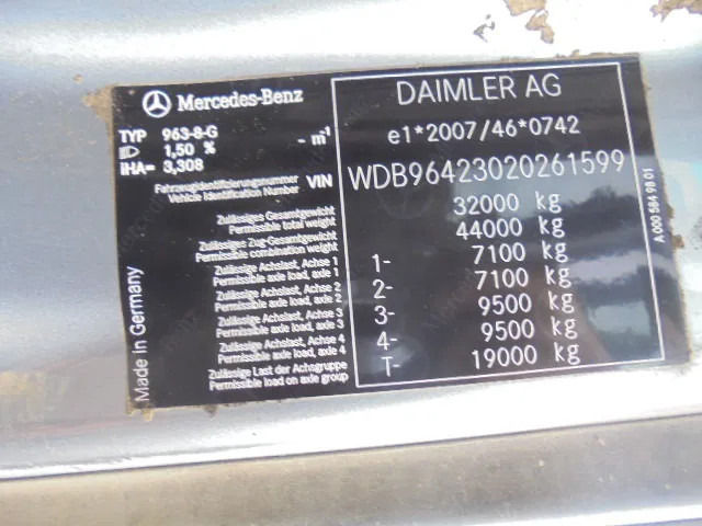 Istovarivač Mercedes-Benz Arocs 3340 8X4: slika 19