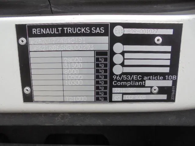 Novu Kamion sa tovarnim sandukom, Kamion sa dizalicom Renault 320 6X4 + FASSI F245 DEMO UNUSED NL TRUCK: slika 18