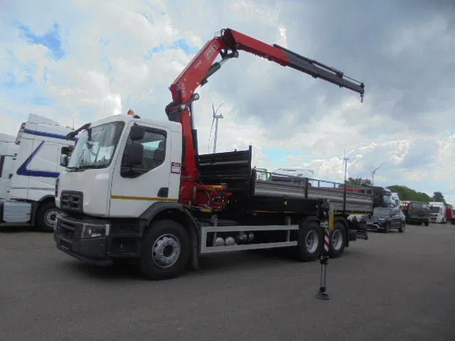 Novu Kamion sa tovarnim sandukom, Kamion sa dizalicom Renault 320 6X4 + FASSI F245 DEMO UNUSED NL TRUCK: slika 8