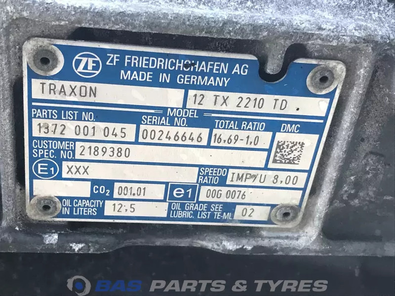 DAF XF G2 DAF 12TX2210 TD TraXon Versnellingsbak 2185317 - Menjač za Kamion: slika 5 DAF XF G2 DAF 12TX2210 TD TraXon Versnellingsbak 2185317 - Menjač za Kamion: slika 5