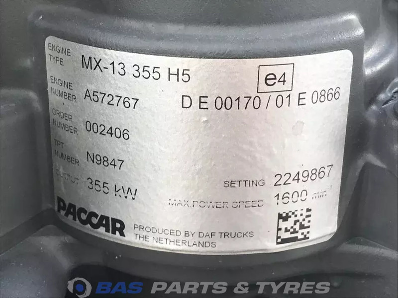 DAF XG+ Motor DAF MX13 355 H5 2304398 - Motor za Kamion: slika 5 DAF XG+ Motor DAF MX13 355 H5 2304398 - Motor za Kamion: slika 5