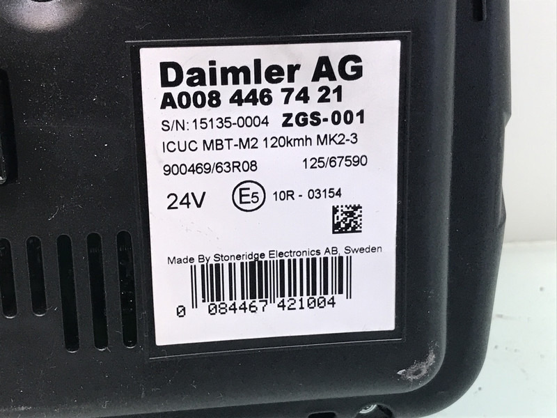 Mercedes-Benz Antos MP4 Combi-Instrument Mercedes A 008 446 74 21 - Komandna tabla za Kamion: slika 3 Mercedes-Benz Antos MP4 Combi-Instrument Mercedes A 008 446 74 21 - Komandna tabla za Kamion: slika 3