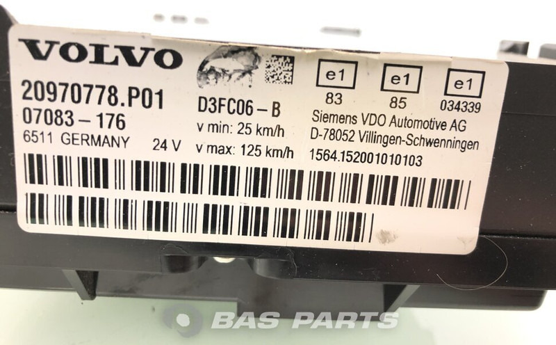 Volvo FL Instrumentenpaneel Volvo 20801968 - Komandna tabla za Kamion: slika 3 Volvo FL Instrumentenpaneel Volvo 20801968 - Komandna tabla za Kamion: slika 3