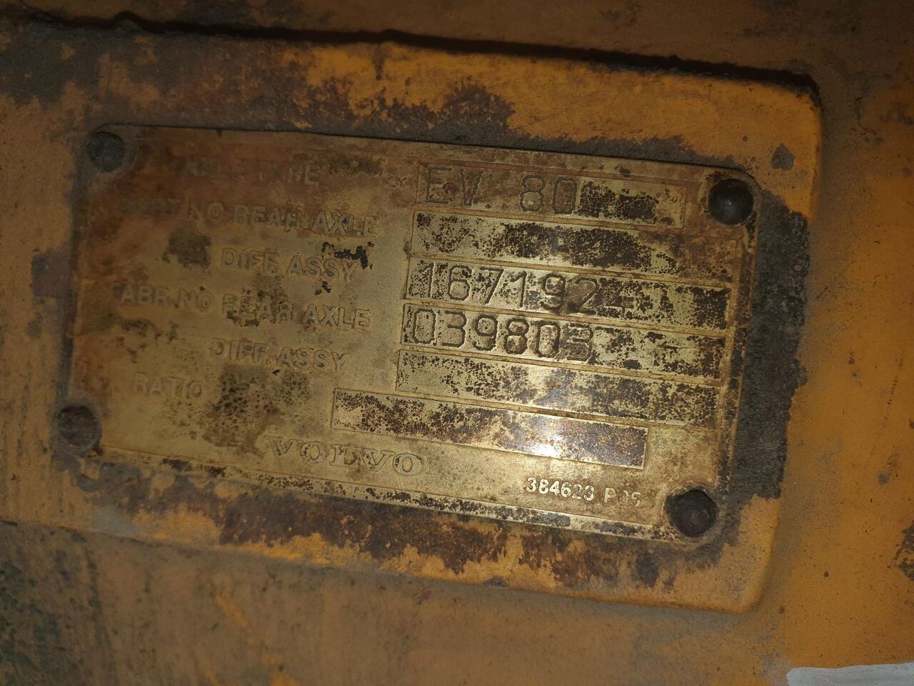 DIFERENCIAL PARA VOLVO A35 - Osovina i delovi za Građevinska mašina: slika 3 DIFERENCIAL PARA VOLVO A35 - Osovina i delovi za Građevinska mašina: slika 3