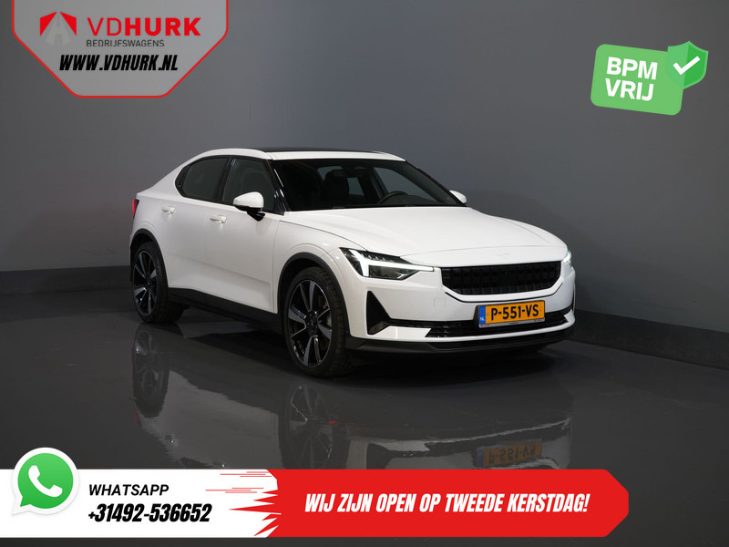 Polestar 2 Long Range 78 kWh 551 WLTP LED/ Adapt.Cruise/ Pano/ Stuurverw./ Stoelverw./ Memory/ Navi/ Carplay/ Climate/ Camera/ 20'' LMV - Limuzina: slika 1 Polestar 2 Long Range 78 kWh 551 WLTP LED/ Adapt.Cruise/ Pano/ Stuurverw./ Stoelverw./ Memory/ Navi/ Carplay/ Climate/ Camera/ 20'' LMV - Limuzina: slika 1