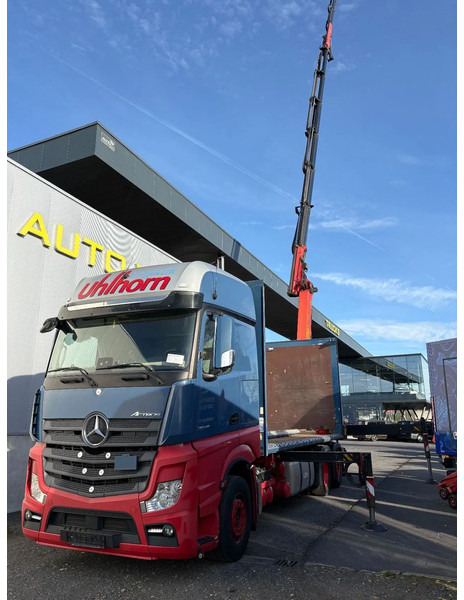 Mercedes-Benz Actros 2548 6X2 + Aanhanger*Palfinger crane*Cruise control*Airco* - Kamion sa ceradom, Kamion sa dizalicom: slika 2 Mercedes-Benz Actros 2548 6X2 + Aanhanger*Palfinger crane*Cruise control*Airco* - Kamion sa ceradom, Kamion sa dizalicom: slika 2