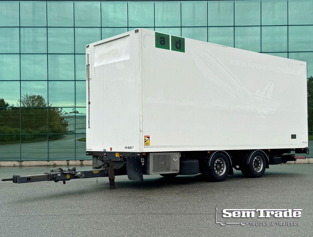 DRACO MZS 218 Wipkar 750 x 250 x 290 CM Inside Tail Lift 2021 TRS Iceland TOP Condition NL Trailertrailer - Prikolica hladnjače: slika 1 DRACO MZS 218 Wipkar 750 x 250 x 290 CM Inside Tail Lift 2021 TRS Iceland TOP Condition NL Trailertrailer - Prikolica hladnjače: slika 1