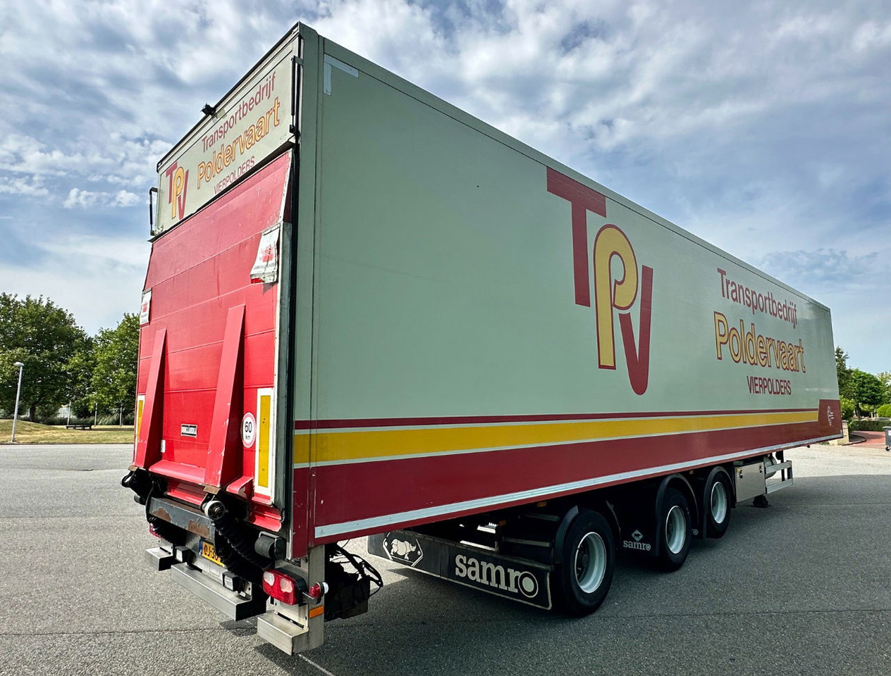 Samro 3-AS Stuuras 3 Tons Achtersluitklep - Poluprikolica hladnjače: slika 5 Samro 3-AS Stuuras 3 Tons Achtersluitklep - Poluprikolica hladnjače: slika 5