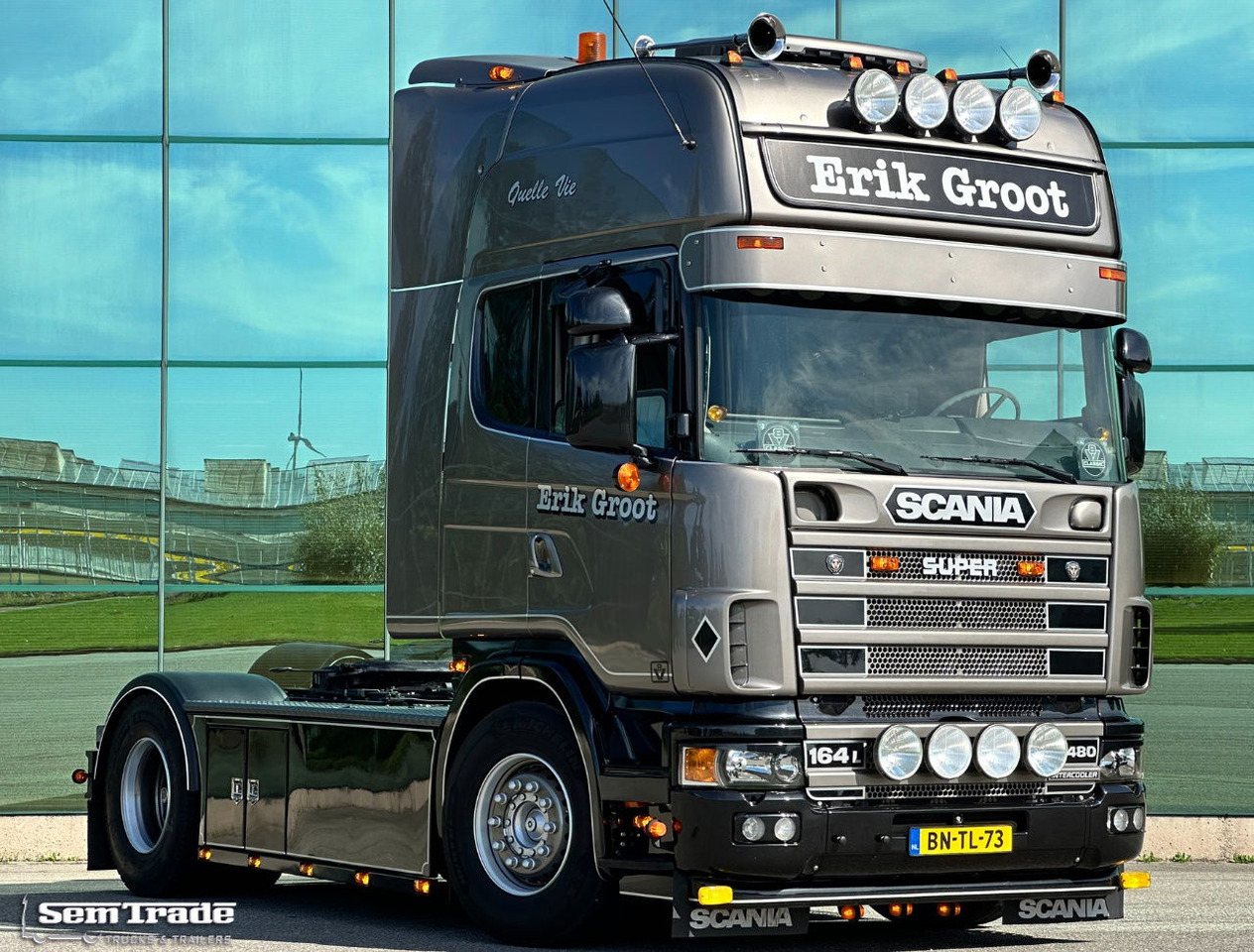 Tegljač Scania R164-480 V8 Retarder Manual Gearbox Showtruck Completely Rebuild Unique Condition: slika 6