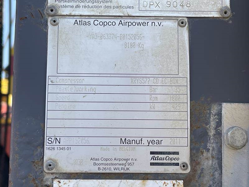 Atlas-Copco XRYS 577 CD - N - Kompresor za vazduh: slika 3 Atlas-Copco XRYS 577 CD - N - Kompresor za vazduh: slika 3