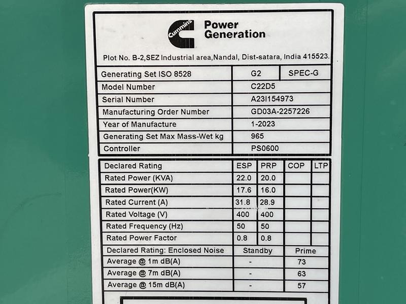 Cummins C 22 D 5 - Set generatora: slika 4 Cummins C 22 D 5 - Set generatora: slika 4
