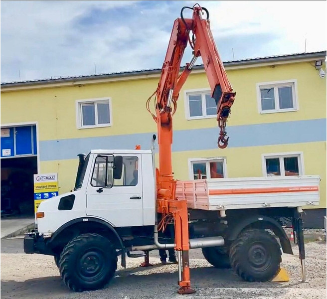Mercedes-Benz UNIMOG 427.11 +12m! - Istovarivač, Kamion sa dizalicom: slika 1 Mercedes-Benz UNIMOG 427.11 +12m! - Istovarivač, Kamion sa dizalicom: slika 1