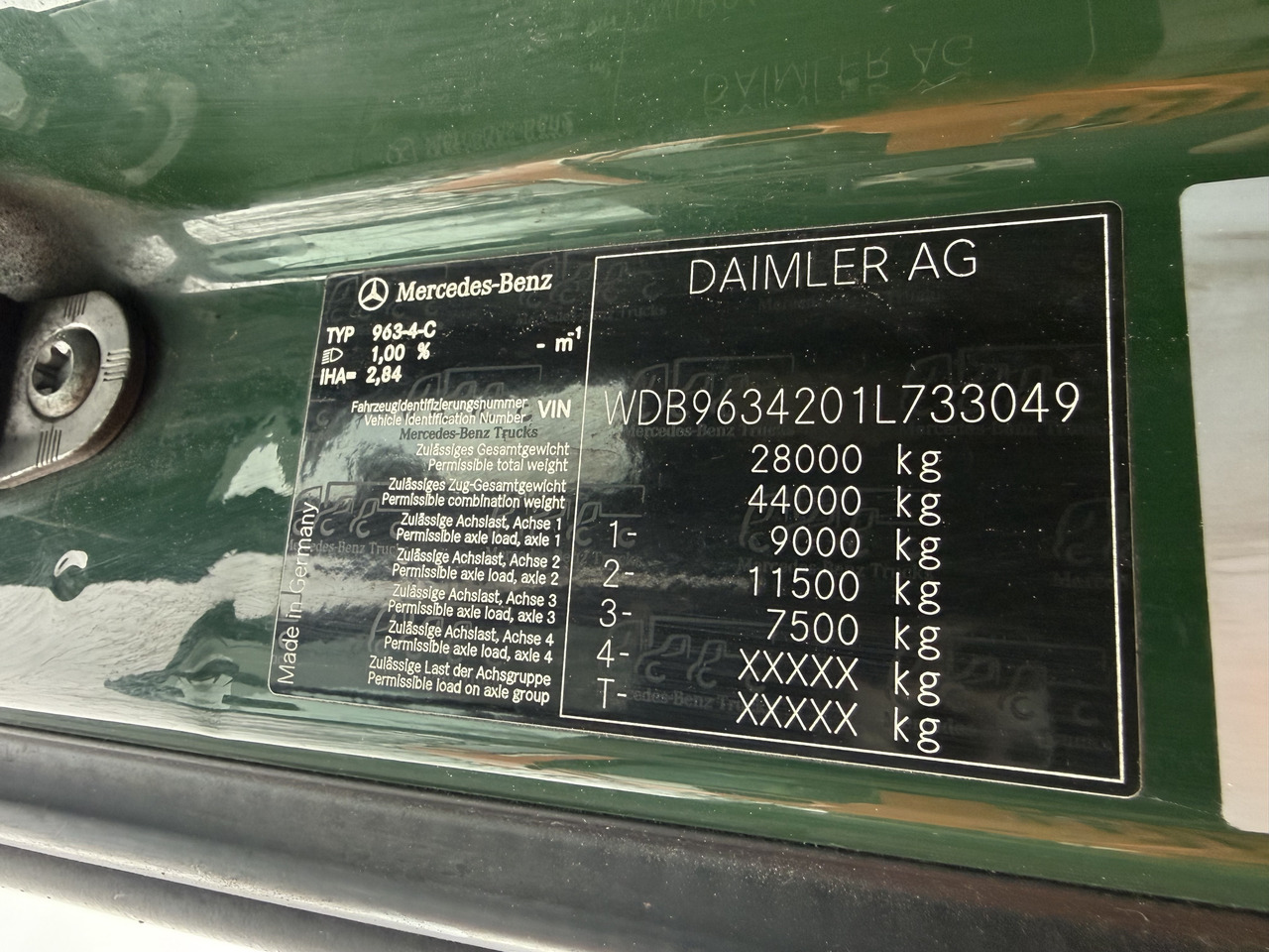 Mercedes-Benz Actros 2542 6X2 Kran Fassi F335 bis 22.5 Meter - Kamion sa dizalicom, Tegljač: slika 5 Mercedes-Benz Actros 2542 6X2 Kran Fassi F335 bis 22.5 Meter - Kamion sa dizalicom, Tegljač: slika 5