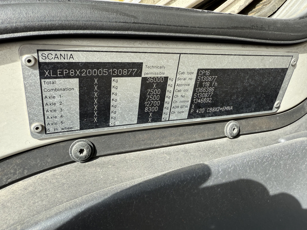 Scania P420 8X2*6 - Kamion sa golom šasijom i zatvorenom kabinom: slika 4 Scania P420 8X2*6 - Kamion sa golom šasijom i zatvorenom kabinom: slika 4