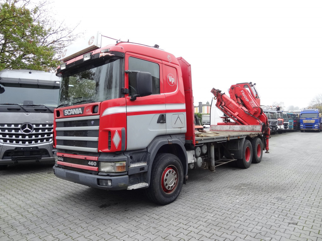 Scania R144 460 6X4 Fassi 360 bis 25 Meter - Kamion sa dizalicom, Kamion sa tovarnim sandukom: slika 1 Scania R144 460 6X4 Fassi 360 bis 25 Meter - Kamion sa dizalicom, Kamion sa tovarnim sandukom: slika 1