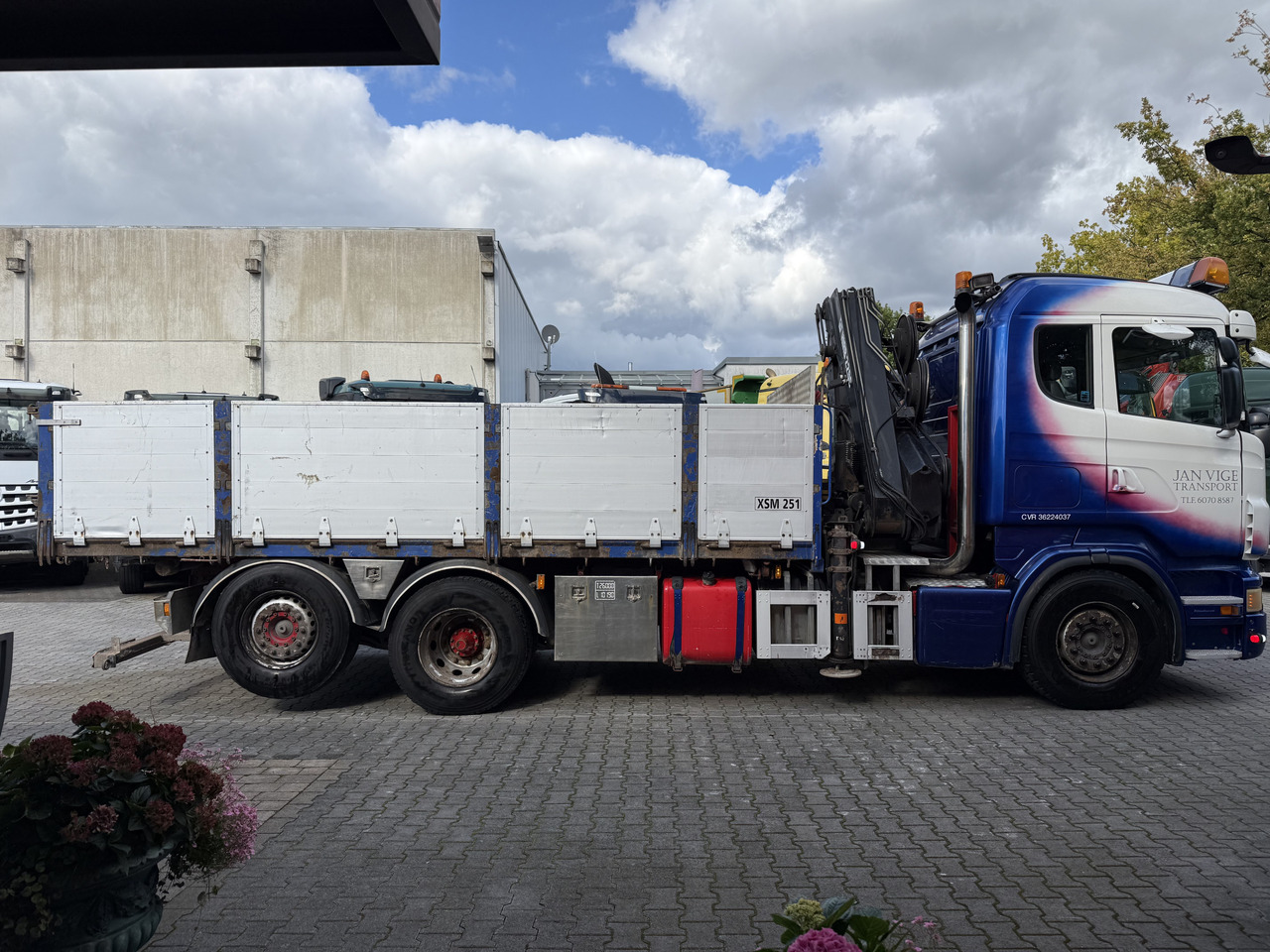 Istovarivač, Kamion sa dizalicom Scania R380 6X2*4 Kipper mit Kran HIAB 220: slika 13