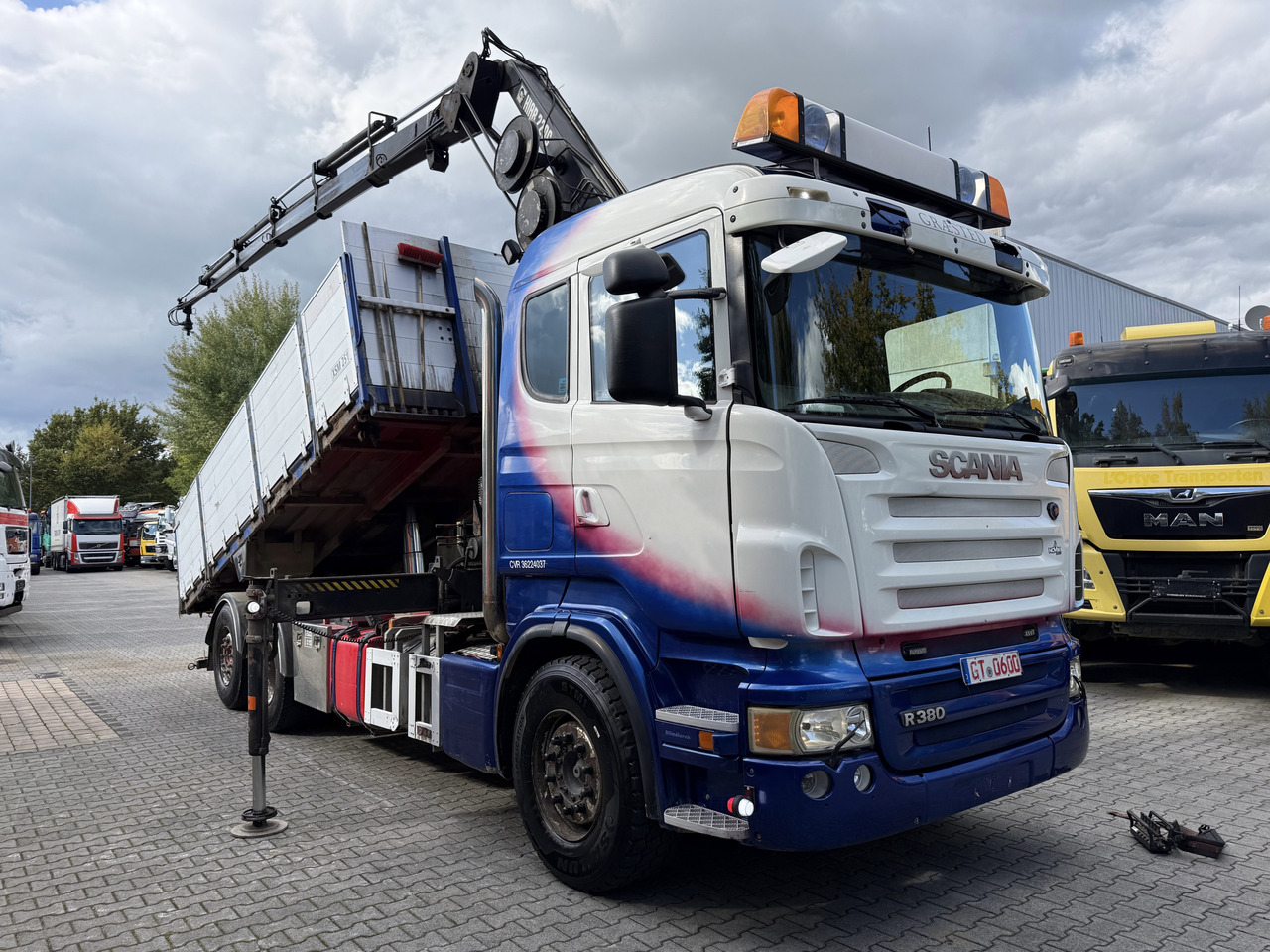 Istovarivač, Kamion sa dizalicom Scania R380 6X2*4 Kipper mit Kran HIAB 220: slika 9