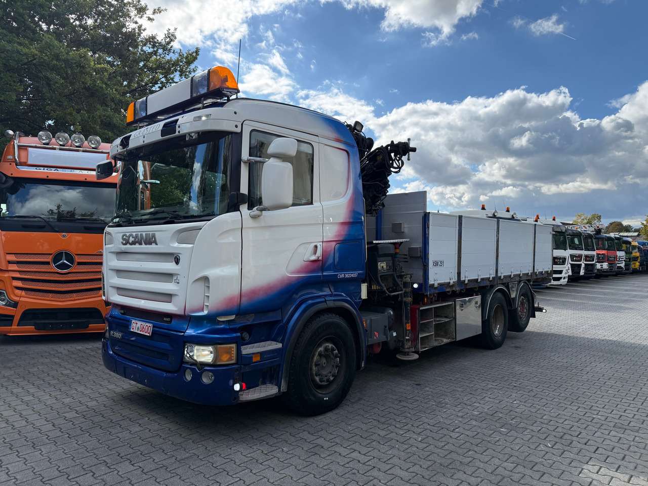 Istovarivač, Kamion sa dizalicom Scania R380 6X2*4 Kipper mit Kran HIAB 220: slika 10