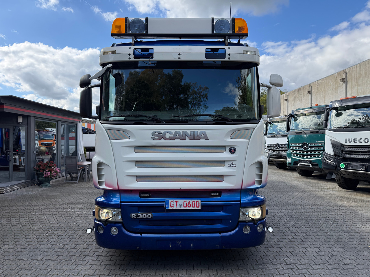 Istovarivač, Kamion sa dizalicom Scania R380 6X2*4 Kipper mit Kran HIAB 220: slika 11