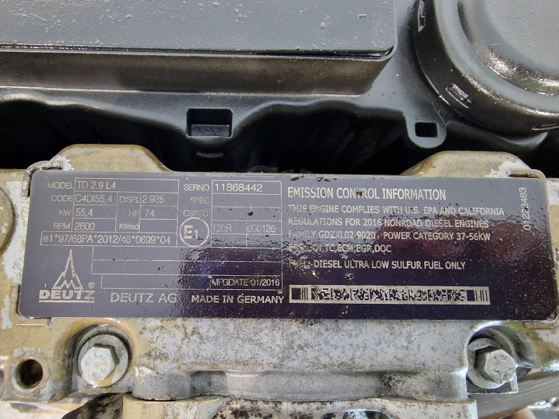 Motor za Građevinska mašina Deutz TD 2.9 L4 Engine (Plant): slika 11