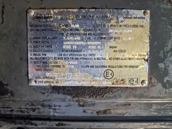 Doosan DL08 Engine (Plant) D300 WHEEL LOADER - Motor za Građevinska mašina: slika 2 Doosan DL08 Engine (Plant) D300 WHEEL LOADER - Motor za Građevinska mašina: slika 2