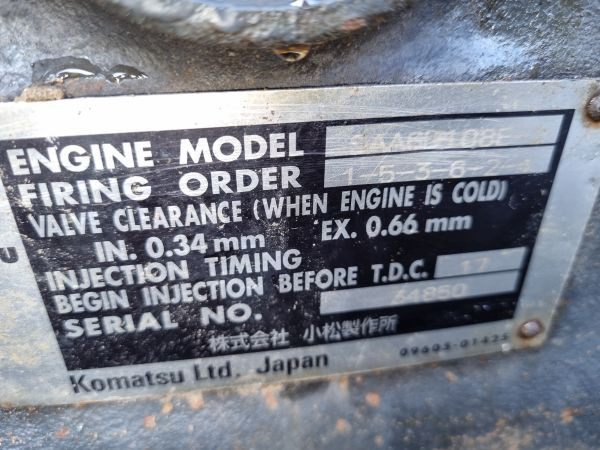 Komatsu SAA6D108E PC300-6 Engine (Plant) - Motor za Građevinska mašina: slika 2 Komatsu SAA6D108E PC300-6 Engine (Plant) - Motor za Građevinska mašina: slika 2