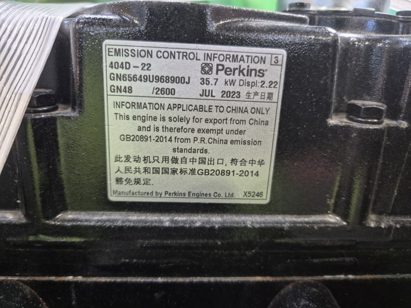 Novu Motor za Građevinska mašina Perkins 404D-22 Engine (JCB Plant): slika 11