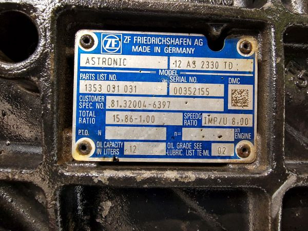 Menjač ZF Astronic 12AS2330TD Gearbox: slika 11