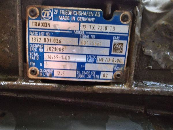 ZF Traxon 12TX2210TD DAF Spec Gearbox - Menjač: slika 2 ZF Traxon 12TX2210TD DAF Spec Gearbox - Menjač: slika 2