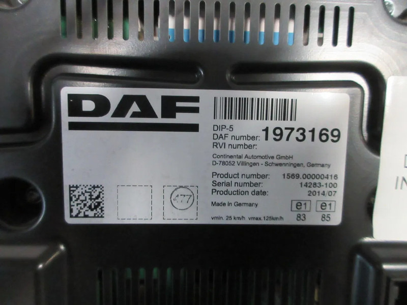 DAF 1973169 INSTRUMENTENPANEEL DAF XF CF EURO 6 - Komandna tabla za Kamion: slika 3 DAF 1973169 INSTRUMENTENPANEEL DAF XF CF EURO 6 - Komandna tabla za Kamion: slika 3