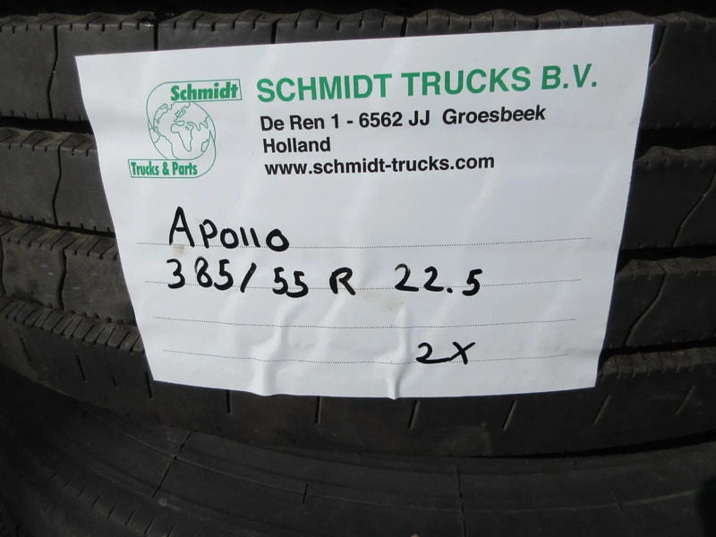 Diversen APOLLO 385/55 R 22.5 VOORBANDEN PROFIEL CA 80 % - Guma za Kamion: slika 5 Diversen APOLLO 385/55 R 22.5 VOORBANDEN PROFIEL CA 80 % - Guma za Kamion: slika 5