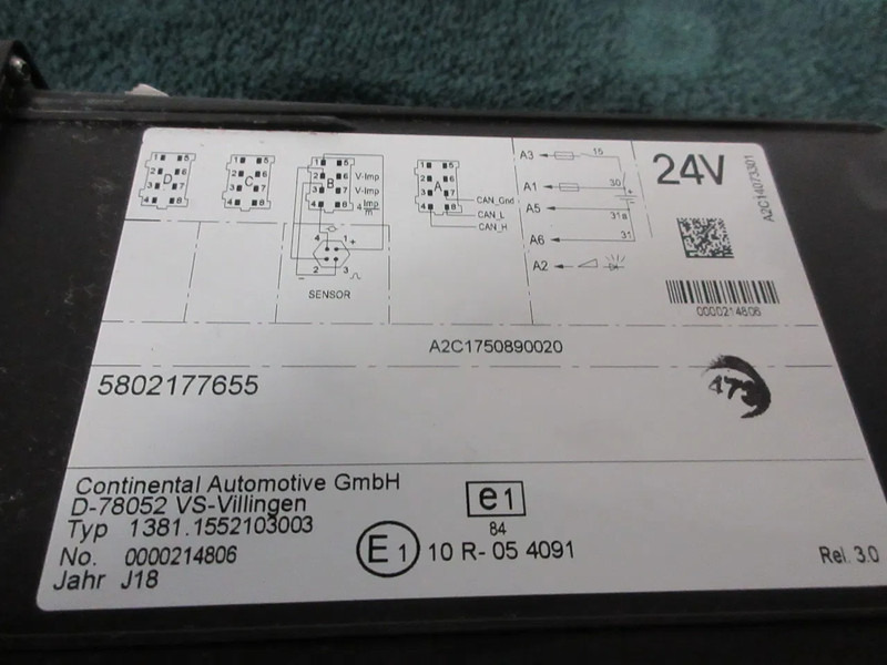 Električni sistem za Kamion Iveco 5802177655 TACHOGRAAF IVECO HI WAY EURO 6 MODEL 2018: slika 6