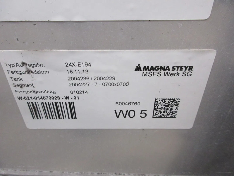 Iveco 81.12201-5839 // 81.12201-5933 // 450 LITER MAN TGX TGS EURO 6 TANK MODEL 2018 - Rezervoar za gorivo za Kamion: slika 5 Iveco 81.12201-5839 // 81.12201-5933 // 450 LITER MAN TGX TGS EURO 6 TANK MODEL 2018 - Rezervoar za gorivo za Kamion: slika 5