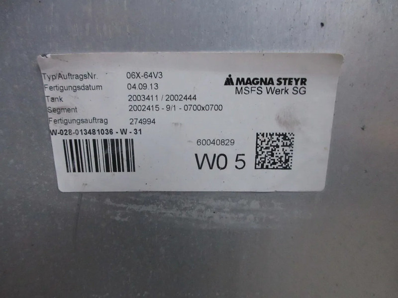 MAN 81.12201-5701//81.12201-5950 // 580 LITER TANK MAN TGX TGS EURO 6 - Rezervoar za gorivo za Kamion: slika 5 MAN 81.12201-5701//81.12201-5950 // 580 LITER TANK MAN TGX TGS EURO 6 - Rezervoar za gorivo za Kamion: slika 5