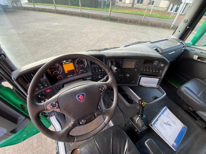 Kamion sa hidrauličnom kukom Scania R520 V8 / 8X4 / BIG AXLE / AJK HOOKLIFT 30TON / LIFT+LENKACHSE / NAVI / LEATHER / FULL-AIR / AUTOMATIC / EURO-6 / 2015: slika 14