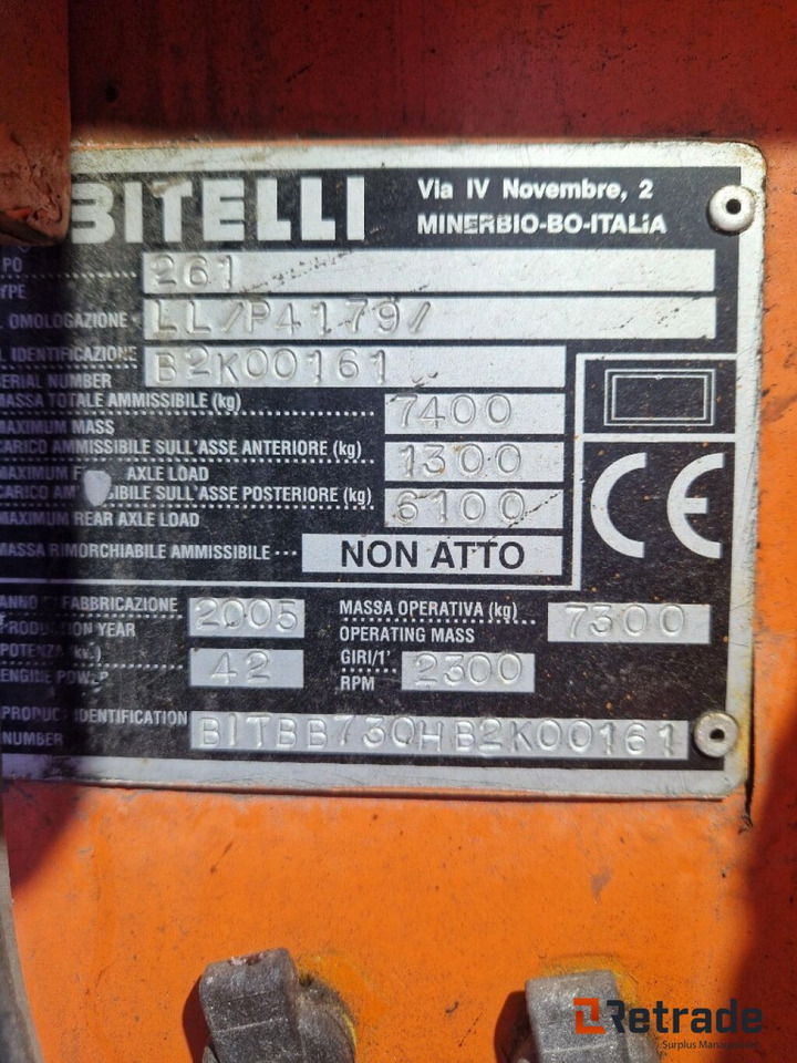 Građevinska mašina Bitelli 730 RB320: slika 9 Građevinska mašina Bitelli 730 RB320: slika 9