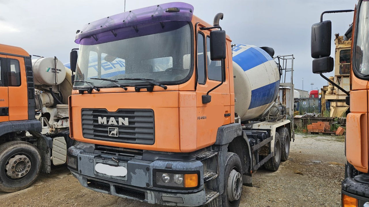MAN FE 410A 8x4 mixer - 7m3 - euro 3 - Mikser za beton: slika 1 MAN FE 410A 8x4 mixer - 7m3 - euro 3 - Mikser za beton: slika 1
