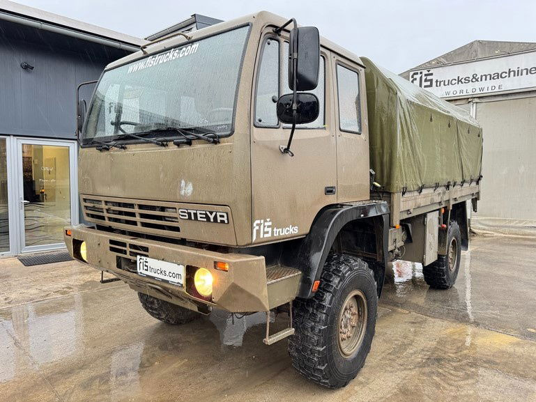 Steyr 12M18 4X4 stake body - ex. truck - Kamion sa ceradom: slika 1 Steyr 12M18 4X4 stake body - ex. truck - Kamion sa ceradom: slika 1
