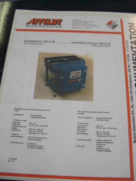Buhrs Affeldt AVN TT 56 Accumulation conveyor - Transporter: slika 3 Buhrs Affeldt AVN TT 56 Accumulation conveyor - Transporter: slika 3
