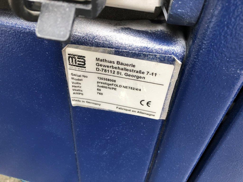 Savijačica papira Mathias Bäuerle Prestige FoldNet 52-4-4-FSA-AM 52 buckle plate folding machine: slika 6