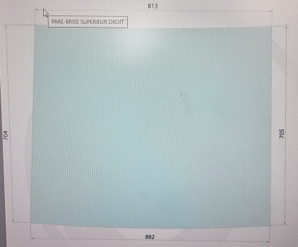 John Deere Sg 2 Cab 40, 50, 55 Series,windscreen Upper Right R50753 - Staklo i delovi: slika 5 John Deere Sg 2 Cab 40, 50, 55 Series,windscreen Upper Right R50753 - Staklo i delovi: slika 5