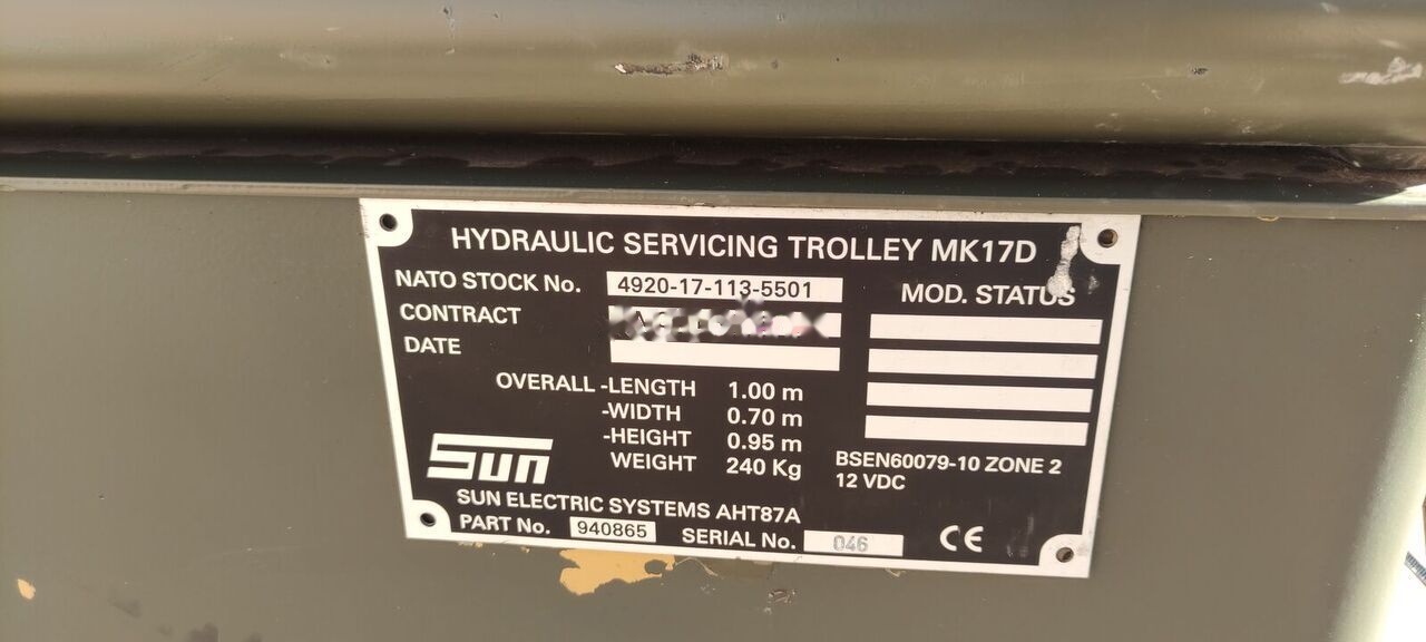 SUN AHT87A - Zemaljski agregat GPU: slika 4 SUN AHT87A - Zemaljski agregat GPU: slika 4