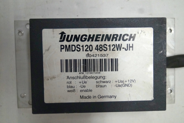 Jungheinrich 50421537 | Transformer 48-12V PMDS120 48S12W JH sn. MTM1219075458 Transformer 48-12V PMDS120 48S12W JH sn. MTM1219075458 - Električni sistem za Oprema za rukovanje materijalima: slika 2 Jungheinrich 50421537 | Transformer 48-12V PMDS120 48S12W JH sn. MTM1219075458 Transformer 48-12V PMDS120 48S12W JH sn. MTM1219075458 - Električni sistem za Oprema za rukovanje materijalima: slika 2
